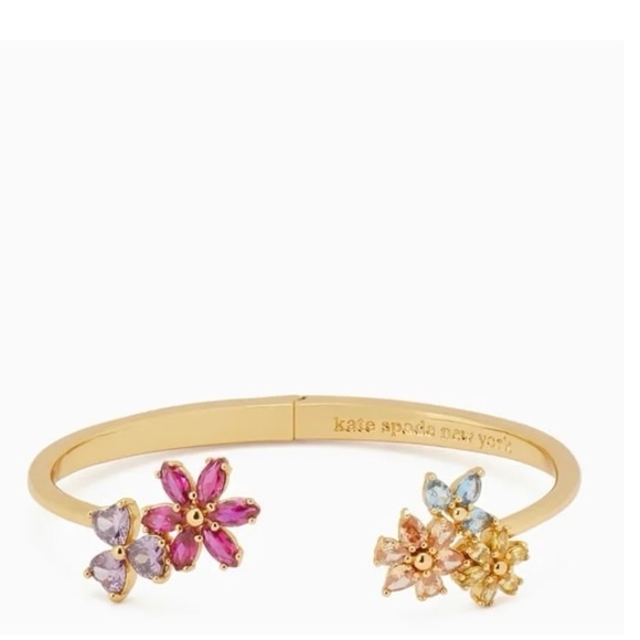 $78 Kate Spade First Bloom Open Hinge Cuff - Picture 6 of 6